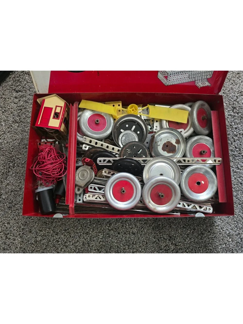 Gilbert Erector No. 10051 Electric Engine Set Vintage Construction Toy